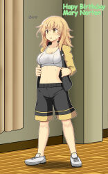 1girl aruto_(altyuia) breasts computer_mouse highres large_breasts navel ring_dream tagme
