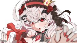 absurdres black_garter_belt black_wings crown demon_wings garter_belt highres indie_virtual_youtuber leg_tattoo mini_crown nm stealth_sex tattoo thigh_sex three urato_chieru virtual_youtuber wings