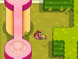 1boy 1girl 3d animated audible_music blonde_hair breasts breasts_out closed_eyes clothed_sex crown dress grass hetero legs_up lying mario_&amp;_luigi_rpg mario_(series) nintendo nipples on_back on_ground outdoors pink_dress pixel_art princess princess_peach rape sex shy_guy sleep_molestation slippers sound tagme theevilfallen1 unconscious vaginal video