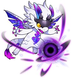 1other dragon dragon_village_(series) dragon_village_collection furry game_cg lowres makara_(dragon_village) official_art third-party_source transparent_background umbrakinesis white_hair yellow_eyes