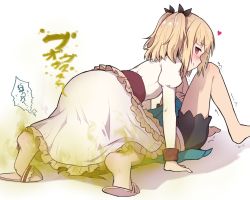 13o 2girls blonde_hair brown_hair fart fart farting_in_face iijima_yun multiple_girls new_game! shinoda_hajime sitting sitting_on_face sitting_on_person smell