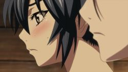 2girls animated animated_gif blue_hair blush breast_lift breasts brown_hair cleaning covered_erect_nipples grabbing_another&#039;s_breast groping highres hoods_entertainment large_breasts manyuu_chifusa manyuu_hikenchou moaning multiple_girls nipple_rub nipple_stimulation nipples oume_(manyuu_hikenchou) sweat takagi_jun topless_female towel trembling twitching wiping yellow_eyes