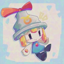 Rule 34 | 1girl, blue dress, bow, chibi, connie (mario), dress, electric plug, electrical outlet, mario &amp; luigi: brothership, mario &amp; luigi rpg, mario (series), nintendo, orb, outstretched arms, red bow, shiirafish, smile, tagme