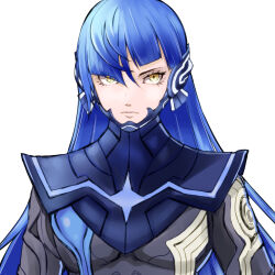Rule 34 | blue hair, highres, long hair, nahobino, protagonist (smtv), shin megami tensei, shin megami tensei v, very long hair, yellow eyes