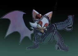 batman_(series) bodysuit boots catwoman choker cosplay costume_switch dc_comics goggles goggles_on_head karl0 latex latex_bodysuit rouge_the_bat sonic_(series)