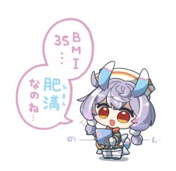 Rule 34 | 1girl, :d, arikuigames1105, blue dress, blush, bow, bowtie, chibi, chibi only, commentary request, dress, flying sweatdrops, full body, furigana, genshin impact, gloves, hair ornament, hat, highres, holding, long sleeves, looking at viewer, nurse cap, open mouth, pantyhose, pom pom (clothes), pom pom hair ornament, purple hair, red bow, red bowtie, red eyes, short hair, sigewinne (genshin impact), signature, simple background, smile, solo, standing, translation request, white background, white gloves, white hat, white pantyhose
