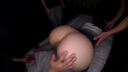 animated anus ass censored digital_ark fcdc-176 fishnets highres huge_ass japanese_(nationality) multiple_boys panties pubic_hair pussy real_life slapping_ass sound spanked spanking tagme tooyama_maki underwear unworn_panties video weekender_(av)