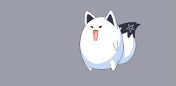 animal_ears animated beam fox_ears fox_tail fubuzilla_(shirakami_fubuki) hololive kamajey mascot no_humans pentagram tail video virtual_youtuber