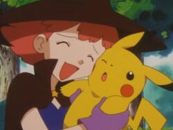 2boys 2girls animated ash_ketchum black_eyes black_hair brock_(pokemon) brown_hair cape closed_eyes creatures_(company) game_freak gen_1_pokemon gen_2_pokemon hat johto lily_(pokemon_ep241) looking_at_another looking_at_viewer magician misty_(pokemon) multiple_boys multiple_girls murkrow nintendo nuzzle one_eye_closed orange_hair picking_up pikachu pokemon pokemon_(anime) pokemon_(classic_anime) potion purple_eyes red_hair running sound spinning tagme video wink witch_hat