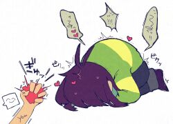 Rule 34 | 2others, chara (undertale), mr0x0, multiple others, sexually suggestive, solo focus, trembling, undertale, white background
