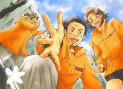 2011_tohoku_earthquake_and_tsunami japan kyuukyuu_sentai_gogofive lowres pov rescue rubble saving super_sentai
