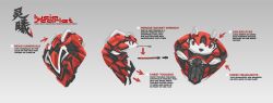 1girl 2018 absurdres black_tongue caterpillar_tracks cobra_(animal) electric_hearts from_behind from_side furry furry_female highres joints krita_(medium) looking_at_viewer lucia_the_robot_snake multiple_views original red_eyes red_scales reference_sheet robot robot_joints simple_background snake three_quarter_view tsurime tyson_tan upper_body