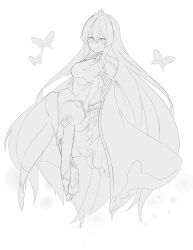 1girl grimms_notes highres iumi_urura monochrome reina_viehmann_(grimms_notes) solo tagme