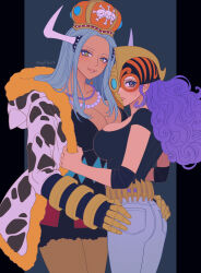 Rule 34 | 2girls, avalo pizarro, female focus, genderswap, genderswap (mtf), highres, jesus burgess, multiple girls, one piece