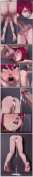1girl 2boys 6+koma absurdres after_anal aftersex age_difference ahegao anal ass ass_to_mouth blue_eyes border cheek_bulge cleft_of_venus close-up closed_eyes comic completely_nude cum cum_in_ass cum_in_mouth cum_on_ass cum_on_body cum_on_hair cum_on_tongue cumdrip eyebrows eyelashes facial from_above from_side gaping gaping_anus grey_border group_sex half-closed_eyes heart heart-shaped_pupils hetero highres kairi_(kingdom_hearts) kingdom_hearts large_penis loli long_image lower_body magnumimpulse mmf_threesome motion_lines multiple_boys nose nude open_mouth penis pussy red_hair rolling_eyes sex sex_from_behind short_hair silent_comic size_difference symbol-shaped_pupils teeth testicles third-party_edit threesome through_wall toes tongue tongue_out trembling uncensored upper_teeth_only uvula x-ray
