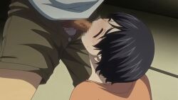 Rule 34 | 10s, 1boy, 1girl, 2016, age difference, animated, animated gif, blinking, chihiro (houkago initiation), earrings, fellatio, houkago initiation, housewife, irrumatio, jewelry, large penis, mature female, mother and son, older female and younger male, oral, penis, plump, queen bee (animation studio), short hair, step-parent and step-child, stepmother and stepson, sweat, tagme