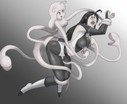 2girls artist_request multiple_girls restrained ryona smile tagme yuri