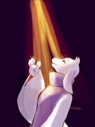 artist_request brown_eyes furry goat highres open_mouth toriel undertale