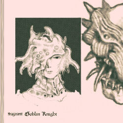 armor english_text goblin helmet highres knight lips mask official_art plastiboo screentones short_hair teeth vermis