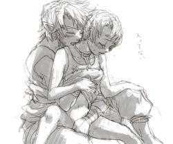 1boy 1girl between_legs blush bottomless closed_eyes couple earrings fingering hand_between_legs hetero ilia jewelry link monochrome nintendo pointy_ears reverse_upright_straddle sex sex_from_behind short_hair sitting sitting_on_lap sitting_on_person spread_legs the_legend_of_zelda the_legend_of_zelda:_twilight_princess yo_mo