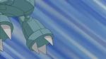 animated beldum gen_3_pokemon mega_metagross mega_pokemon metagross metang nintendo pokemon pokemon_(anime) pokemon_(creature) red_eyes tagme video