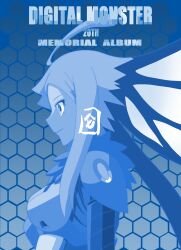 1girl armor armored_leotard breasts butterfly_wings digimon digimon_(creature) female_focus fur_collar hudiemon insect_wings leotard long_hair medium_breasts ph6xeivbgpimggg shoulder_armor sideview smile solo solo_focus wings