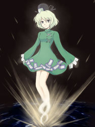 1girl female_focus flx ghost_tail hat short_hair smile soga_no_tojiko solo touhou