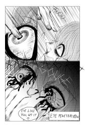 2021 bad_tag bdsm bound comic death_note english_text eye_gouging gagged guro monochrome near_(death_note) rape sex torture uncensored yaoi