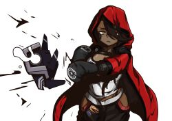 1girl bad_id breasts dcinside dinergate_(girls&#039;_frontline) girls&#039;_frontline girls&#039;_frontline_neural_cloud hair_over_one_eye large_breasts looking_at_viewer magnhilda_(neural_cloud) punch punching