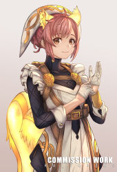 1girl absurdres animal_ears commission cowlick fire_emblem fire_emblem_heroes glowing_ears glowing_tail highres nintendo ra_torens ratatoskr_(fire_emblem) squirrel_ears squirrel_girl squirrel_tail tail vgen_commission white_wrist_cuffs wrist_cuffs