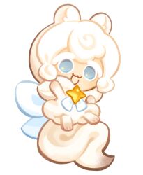 Rule 34 | 1other, :3, androgynous, animal ears, animal feet, blonde hair, blue eyes, brooch, colored eyelashes, cookie run, cookie run: kingdom, cream ferret cookie, ferret ears, ferret tail, fluffy, game cg, icing, jewelry, looking at viewer, official art, open mouth, other focus, short hair, simple background, smile, solo, star (symbol), tail, third-party source, transparent background, white eyelashes