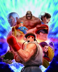 Rule 34 | 3girls, 5boys, absurdres, ahoge, alex (street fighter), bald, blonde hair, blue leotard, boots, braid, brown hair, cammy white, capcom, chun-li, dark skin, derivative work, double bun, dougi, eyepatch, fingerless gloves, forehead jewel, garrison cap, gloves, hagoromo, hair bun, hat, headband, highres, huge ahoge, leotard, m. bison, mori toshiaki, multiple boys, multiple girls, official art, open mouth, purple hair, realistic, red headband, ribbed leotard, rose (street fighter), ryu (street fighter), sagat, shawl, sleeved leotard, street fighter, street fighter i, street fighter ii (series), street fighter iii (series), street fighter zero (series), thong leotard, twin braids, urien, white hair
