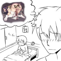 Rule 34 | 1futa, anal, anal object insertion, animal, creature inside, cum, daydream, dreaming, ejaculation, futanari, happy new year, hatsuyume, lonely, new year, object insertion, sketch, snake, sweater, thighhighs, yaziri
