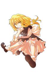 1girl alphes_(style) apron black_dress black_hair blonde_hair bow commentary_request dairi dress full_body grin kirisame_marisa large_variant_set looking_at_viewer no_headwear parody pointing pointing_at_viewer puffy_sleeves sash shirt short_sleeves smile solo style_parody tachi-e touhou transparent_background variant_set waist_apron yellow_eyes