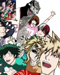 all_might bakugou_katsuki boku_no_hero_academia godzilla godzilla_(series) iida_tenya midoriya_izuku non-web_source reference_inset todoroki_shoto uraraka_ochaco voice_actor_connection