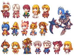 00s 1990s_(style) 6+boys 6+girls ahoge aire aire_(final_fantasy) alma_beoulve amidatelion arc_(ff3) aria_benett armor black_mage_(final_fantasy) bow brand_(hikari_no_4_senshi) brandt_(final_fantasy) brother_and_sister celeb character_request chelinka child clavat devout eiko_carol final_fantasy final_fantasy_crystal_chronicles final_fantasy_crystal_chronicles:_echoes_of_time final_fantasy_crystal_chronicles:_ring_of_fates final_fantasy_iii final_fantasy_ix final_fantasy_tactics hat hikari_no_4_senshi jusqua lowres multiple_boys multiple_girls nintendo_ds_wallpaper norschtalen pixel_art retro_artstyle scholar_(final_fantasy) scythe seer sherlotta siblings simple_background transparent_background unita vivi_ornitier white_background yellow_bow yuke yunita yuri_(ffcc) zero2