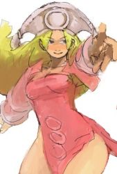 blonde_hair final_fantasy final_fantasy_tactics hat long_hair lowres oekaki orator_(fft) wind