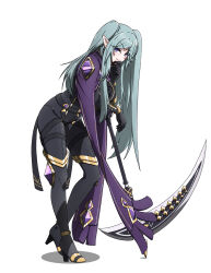 Rule 34 | bodysuit, breasts, closed mouth, elf, epsilon (kage no jitsuryokusha ni naritakute!), highres, kage no jitsuryokusha ni naritakute!, long hair, looking at viewer, pointy ears, smile, tagme, tatakauman, twintails, very long hair