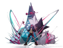 Rule 34 | 1boy, absurdres, black jacket, black shoes, black shorts, chinese commentary, cloud, commentary request, dark-skinned male, dark skin, duraludon, dynamax, gen 4 pokemon, gen 8 pokemon, gigantamax, gigantamax duraludon, glowing, glowing eyes, grin, headband, highres, jacket, lai dian luo luo luo bai, male focus, nintendo, open clothes, open jacket, orange headband, pokemon, pokemon (creature), pokemon swsh, raihan (pokemon), rotom, rotom phone, shirt, shoes, shorts, smile, white background, yellow shirt