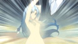 10s 1girl animated animated_gif blue_eyes blue_hair female_focus lowres ludmila_lourie madan_no_ou_to_vanadis matching_hair/eyes solo
