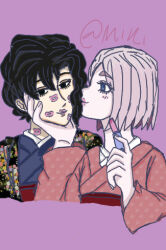 Rule 34 | 2females, 2girls, dazai osamu (isekai shikkaku), genderswap, genderswap (mtf), isekai shikkaku, multiple girls, sacchan (isekai shikkaku), template, yuri