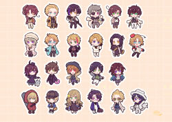 Rule 34 | 3girls, 6+boys, ahoge, america (hetalia), ascot, austria (hetalia), axis powers hetalia, bag, baggy pants, belt, black ascot, black belt, black choker, black coat, black dress, black gloves, black hair, black hat, black jacket, black necktie, black pants, black pantyhose, black shirt, black vest, blonde hair, blue eyes, blue jacket, blunt ends, book, boots, brother and sister, brothers, brown boots, brown eyes, brown hair, brown hat, brown jacket, brown pants, brown shirt, brown vest, bulgaria (hetalia), ca ff383, canada (hetalia), candy, chain, changpao, checkered background, chibi, chibi only, china (hetalia), chinese clothes, choker, chupa chups, clenched hand, closed mouth, coat, collared shirt, czech republic (hetalia), down jacket, dress, eyepatch, facial hair, facial tattoo, floating clothes, flower, food, formal clothes, france (hetalia), frills, full body, fur-trimmed coat, fur-trimmed jacket, fur trim, germany (hetalia), glasses, gloves, gold chain, green eyes, green shirt, grey-framed eyewear, grey hair, grey jacket, grey pants, grey vest, hair between eyes, hair flower, hair ornament, hand in pocket, hand up, hat, highres, holding, holding bag, holding book, holding suitcase, holding sword, holding weapon, hood, hoodie, hungary (hetalia), jacket, japan (hetalia), juliet sleeves, katana, lapels, leather, leather jacket, liechtenstein (hetalia), lollipop, long hair, long sleeves, looking at viewer, mini hat, moldova (hetalia), multicolored hair, multiple boys, multiple girls, necktie, netherlands (hetalia), northern italy (hetalia), official alternate costume, open clothes, open coat, open jacket, open mouth, pants, pantyhose, parted bangs, pink background, prussia (hetalia), puffy long sleeves, puffy sleeves, purple dress, purple eyes, purple hair, purple jacket, purple pants, red eyes, red hair, red hat, red hoodie, rolling suitcase, romania (hetalia), russia (hetalia), scar, scar on face, scarf, semi-rimless eyewear, shirt, shoes, short hair, short twintails, shorts, siblings, sidelocks, sleeveless, sleeveless dress, slovakia (hetalia), smile, southern italy (hetalia), spain (hetalia), standing, standing on one leg, streaked hair, striped clothes, striped shirt, suit, suit jacket, suitcase, sukajan, sunglasses, sweater, switzerland (hetalia), sword, t-shirt, tattoo, teeth, twintails, united kingdom (hetalia), v-shaped eyebrows, vest, visor cap, wavy hair, weapon, white boots, white coat, white hair, white hat, white necktie, white pants, white scarf, white shirt, white shoes, white shorts, white sweater, white vest, wide sleeves, yellow bag, yellow boots, yellow coat, yellow eyes, yellow flower