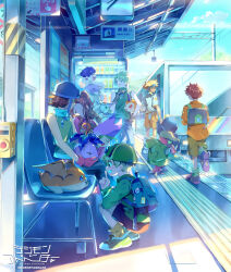 Rule 34 | 2girls, 5boys, digimon, glasses, goggles, goggles on head, gomamon, highres, ishida yamato, izumi koshiro, kido jo, koromon, multiple boys, multiple girls, patamon, pyocomon, tachikawa mimi, takaishi takeru, takenouchi sora, tanemon, tentomon, tunomon, yagami taichi