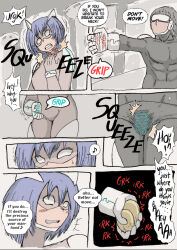 Rule 34 | 1boy, 1girl, ball busting, dosei-jin (dosei8810), squeezing testicles, strangling, telekinesis, testicles