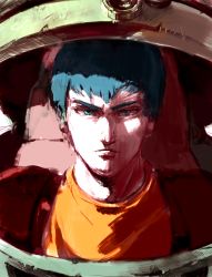 artist_request blue_eyes blue_hair chirico_cuvie highres male_focus mecha robot scopedog solo soukou_kihei_votoms