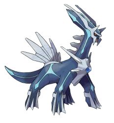 animal_focus black_sclera blue_gemstone colored_sclera dialga diamond_(gemstone) fangs full_body gem gen_4_pokemon highres legendary_pokemon nintendo no_humans official_art open_mouth pokemon pokemon_(creature) pokemon_dppt pokemon_focus red_eyes solo sugimori_ken third-party_source transparent_background