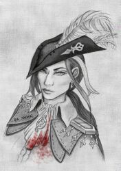 Rule 34 | bloodborne, clorinde (genshin impact), genshin impact, hat, hat feather, lady, lady maria of the astral clocktower, tricorne