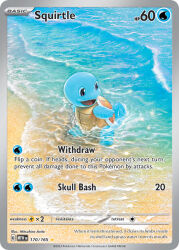 Rule 34 | animal focus, arita mitsuhiro, artist name, brown eyes, card (medium), character name, company name, copyright name, copyright notice, english text, gen 1 pokemon, nintendo, no humans, official art, open mouth, outdoors, pokemon, pokemon (creature), pokemon card, pokemon focus, pokemon tcg, shore, smile, solo, squirtle, third-party source, trading card, wading, water, waves