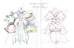 Rule 34 | armor, chaos, crown, digimon, digimon (creature), fusion, highres, leaf, lotusmon, oridigi, original, rafflesimon, rosemon, thorns