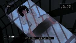 1boy 1girl 3d animated arms_up black_hair blush breasts camera camera_view closed_eyes closed_mouth completely_nude cum dysthanasia ejaculation fellatio flat_chest hands_up hetero highres interior licking licking_penis loli lying mating_press navel night nipples nude oral penis prison pussy rape recording restrained ribs sex short_hair shota slave small_breasts solo_focus sound spread_legs tagme trapped uncensored vaginal video
